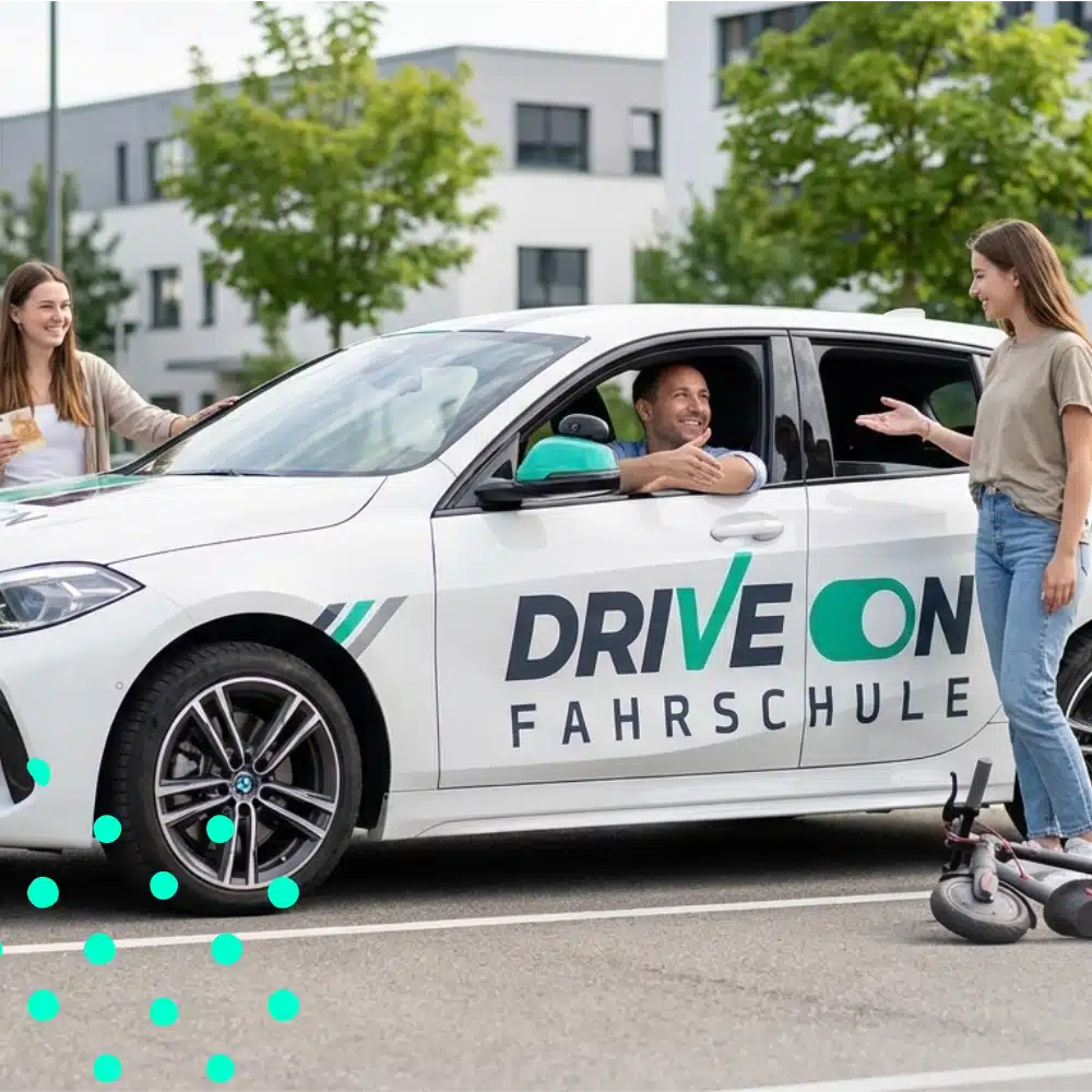 Zwei junge Frauen wollen BF17 bei Drive On machen